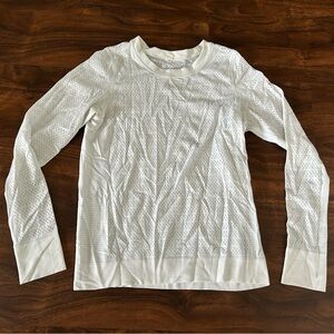 Lululemon Swiftly Breathe Long Sleeve Squad White 
Size 4